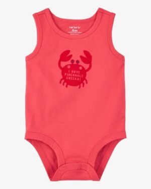 Baby Pinchable Cheeks Crab Bodysuit